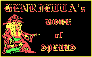 Title screen of Henrietta's Book of Spells