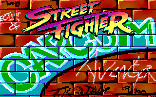 Title screen of Street Fighter