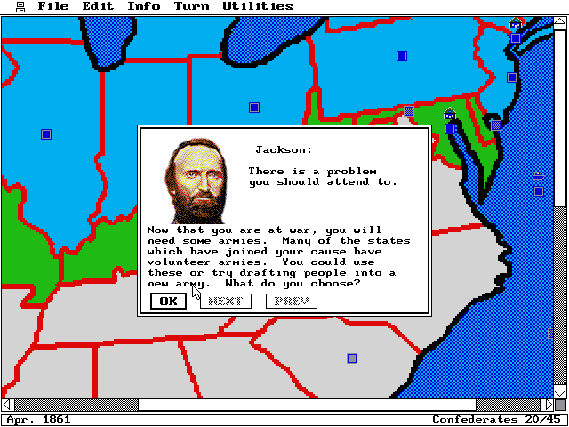 Gameplay of Civil War (1993)