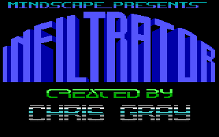 Title screen of Infiltrator