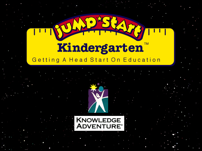 Title screen of JumpStart Kindergarten
