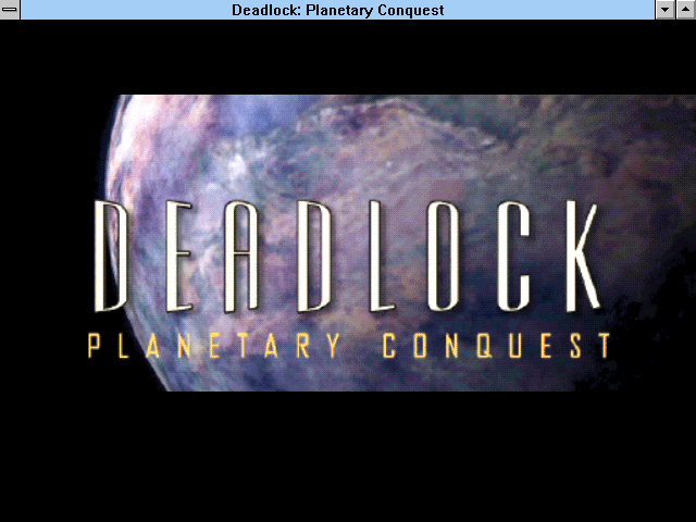 Title screen of Deadlock: Planetary Conquest