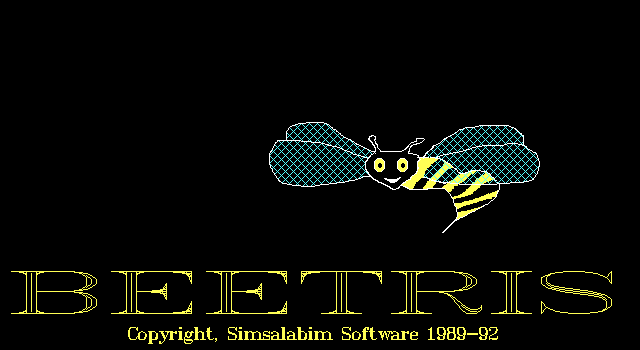 Title screen of Beetris