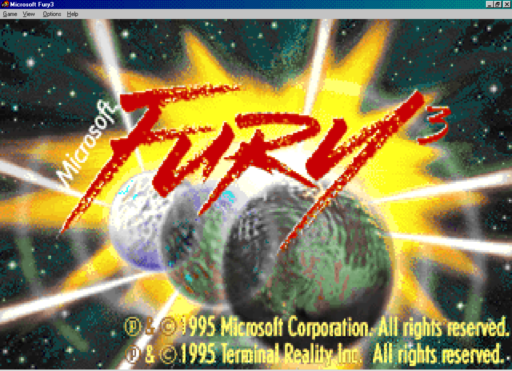 Title screen of Fury 3
