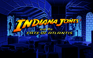 Title screen of Indiana Jones and the Fate of Atlantis