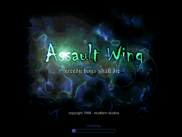Title screen of Assault Wing