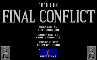 Title screen of The Final Conflict