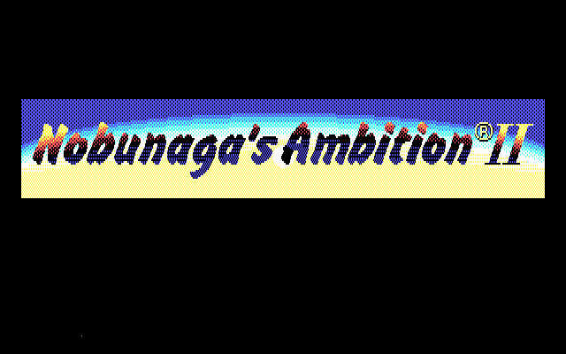 Title screen of Nobunaga's Ambition II