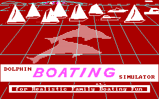Title screen of Dolphin Boating Simulator