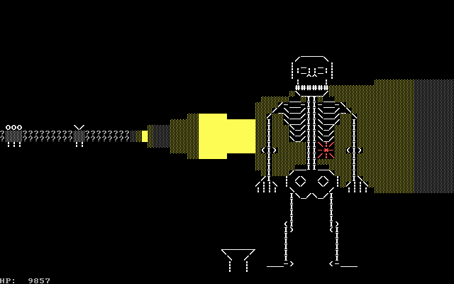 Gameplay of ASCII DOOM