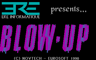 Title screen of Blow Up!