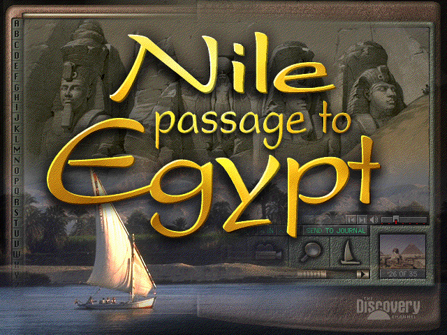 Title screen of Nile: Passage to Egypt
