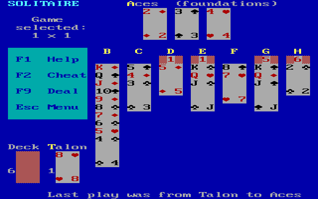Gameplay of Solitaire