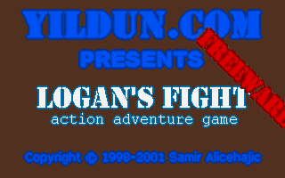 Title screen of Logan’s Fight