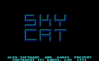 Title screen of Sky Cat