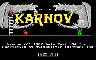 Title screen of Karnov