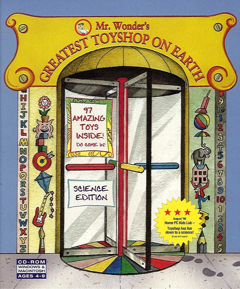 Box front of Mr. Wonder's Greatest Toyshop On Earth
