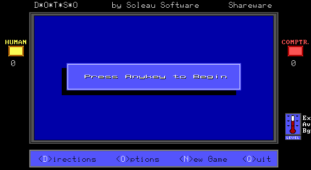 Title screen of Dotso