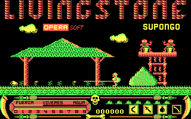 Title screen of Livingstone, I Presume?