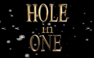 Title screen of Hole in One