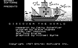 Title screen of Discover the World