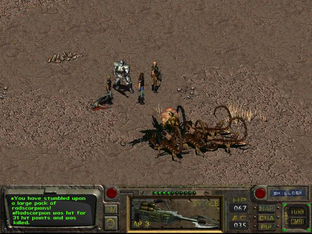 Gameplay of Fallout (1997)