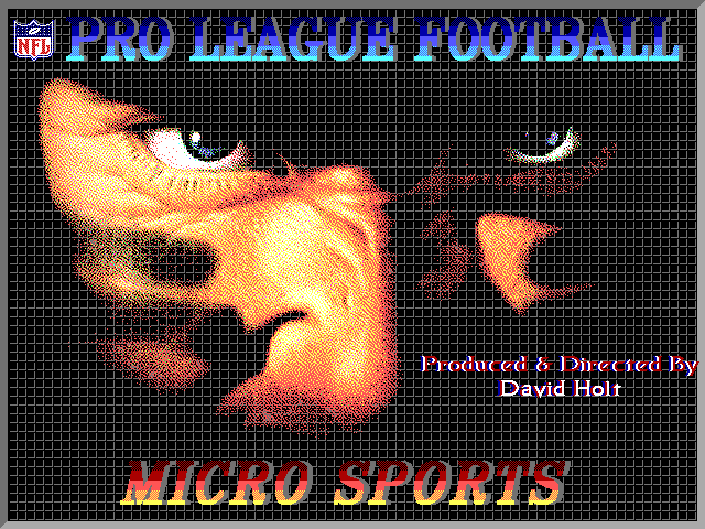 Title screen of NFL Pro League Football