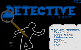 Title screen of Detective Academy