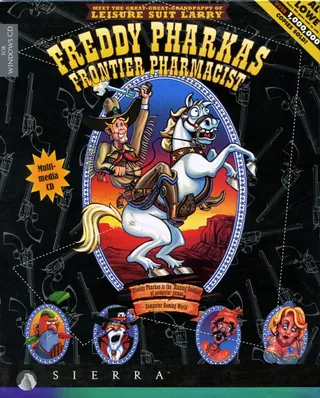 Box front of Freddy Pharkas: Frontier Pharmacist, United Kingdom