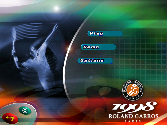 Title screen of The French Open 1998