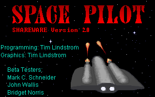 Title screen of Space Pilot