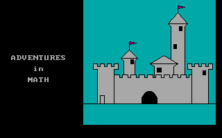Title screen of Adventures in Math