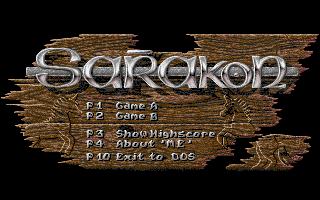 Title screen of Sarakon