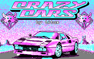 Title screen of Crazy Cars