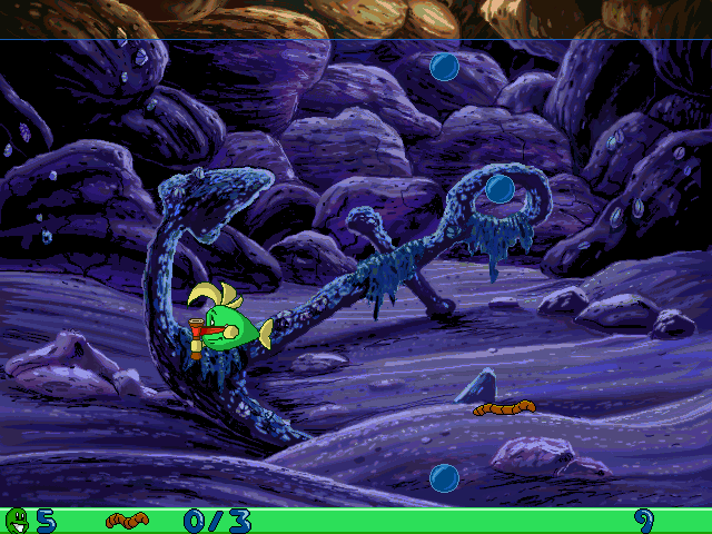 Gameplay of Freddi Fish and Luther's Water Worries