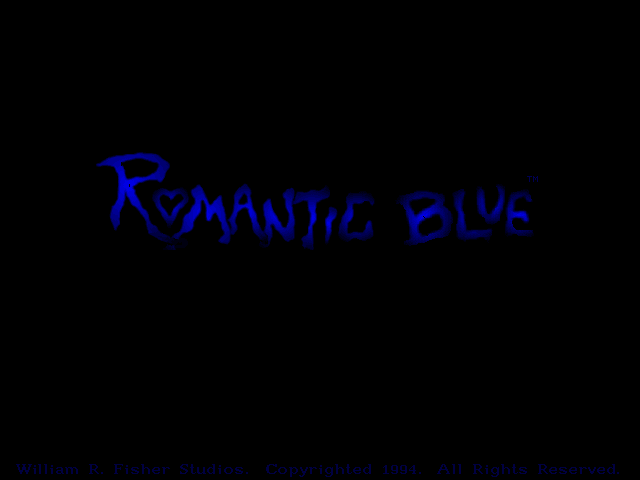 Title screen of The Romantic Blue
