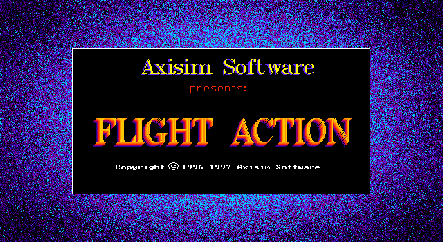 Title screen of Flight Action