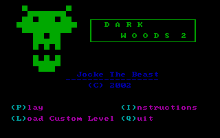 Title screen of Dark Woods 2