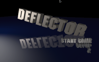 Title screen of Deflector