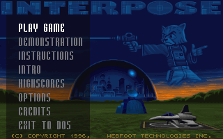 Title screen of Interpose