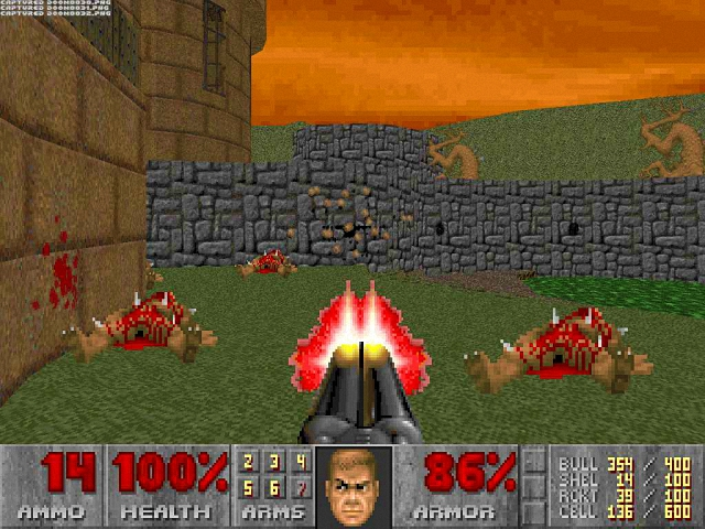 Gameplay of DOOM II: Hell on Earth