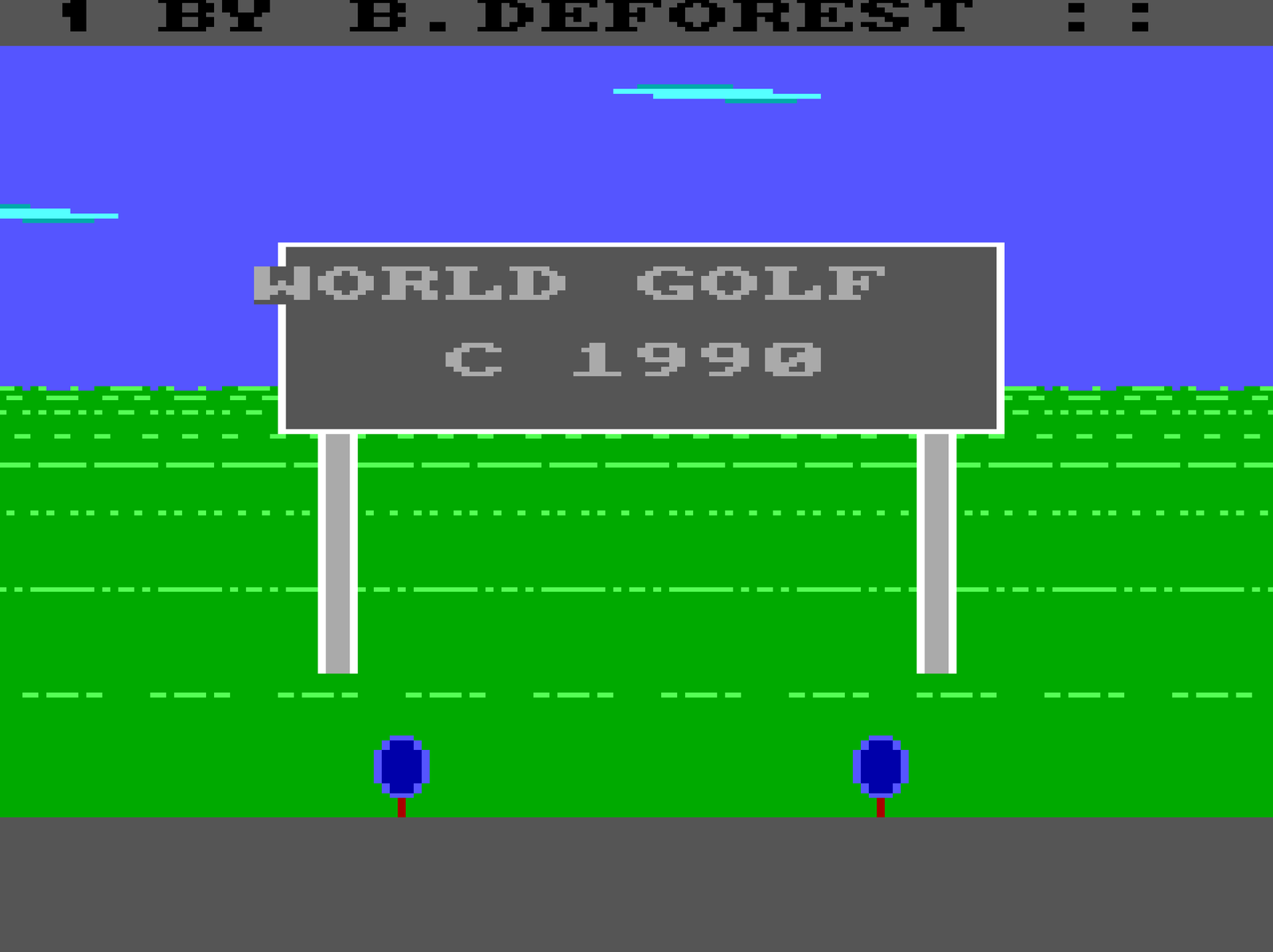 Title screen of World Golf 2