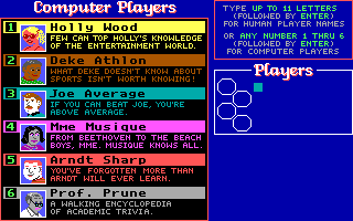 Gameplay of Trivial Pursuit (1989)