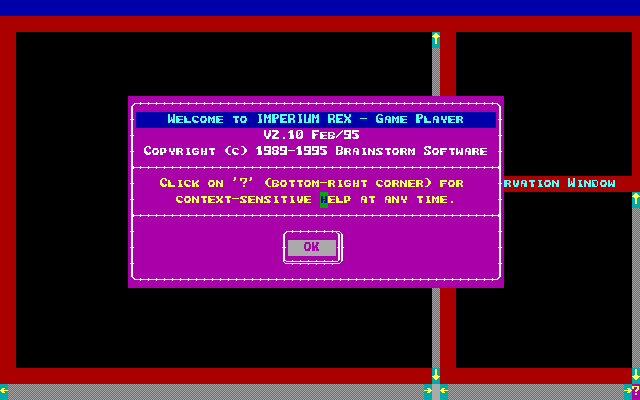 Title screen of Imperium Rex