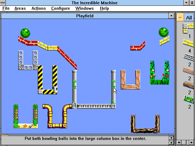 Gameplay of The Incredible Machine 3.0