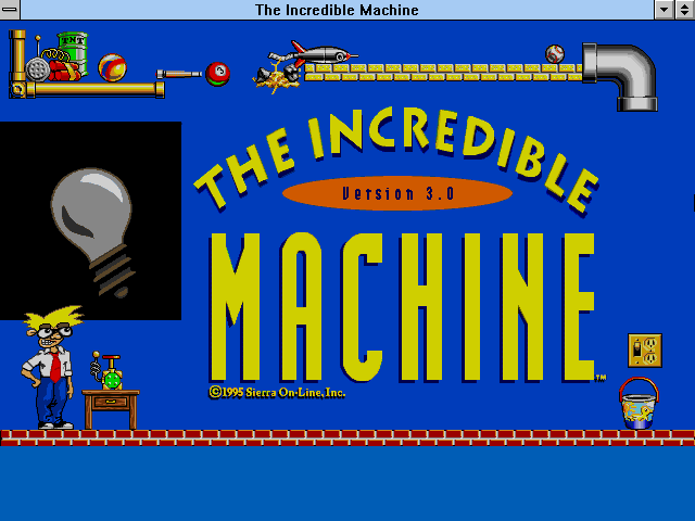 Title screen of The Incredible Machine 3.0