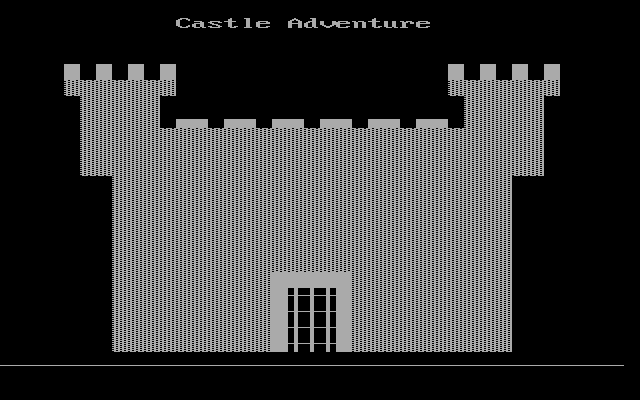 Title screen of Castle Adventure