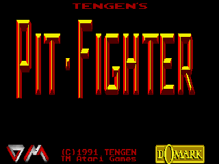 Title screen of Pit-Fighter