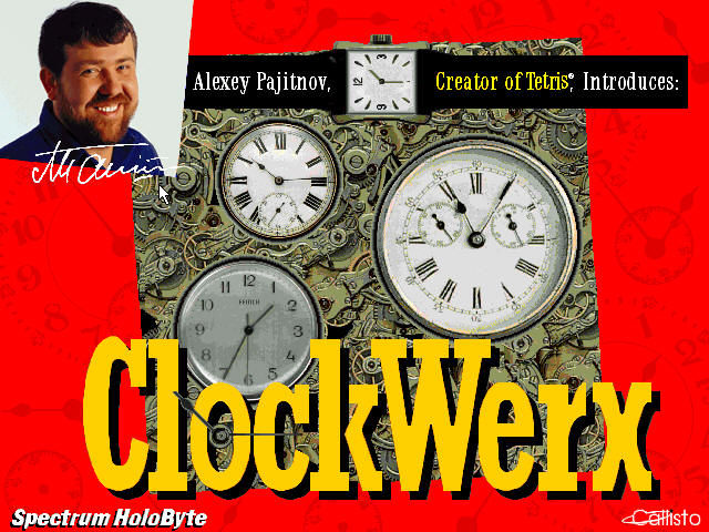 Title screen of ClockWerx