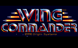 Title screen of Wing Commander